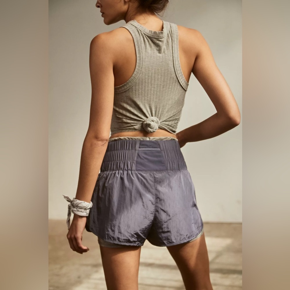 Free People FP The Way Home Shorts deep blue size m - Picture 4 of 6